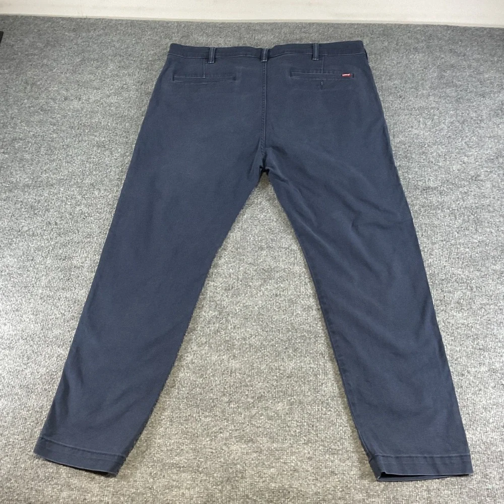 Levis XX Chino Standard Taper Pants 38x30 Blue Stretch Casual Mens Cotton 85226